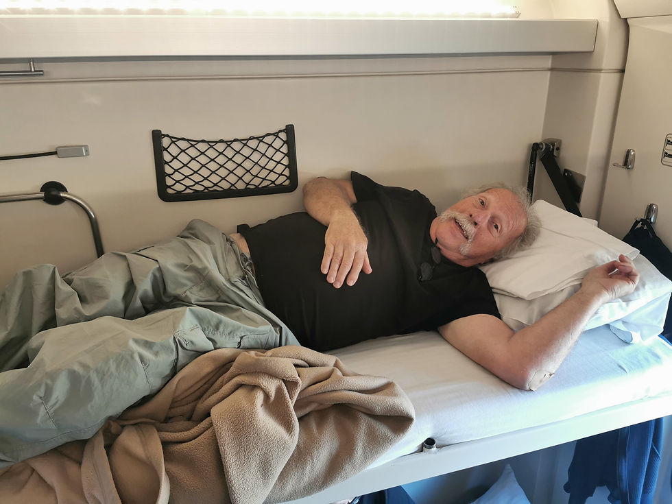 Noel manages to keep his sense of humour.