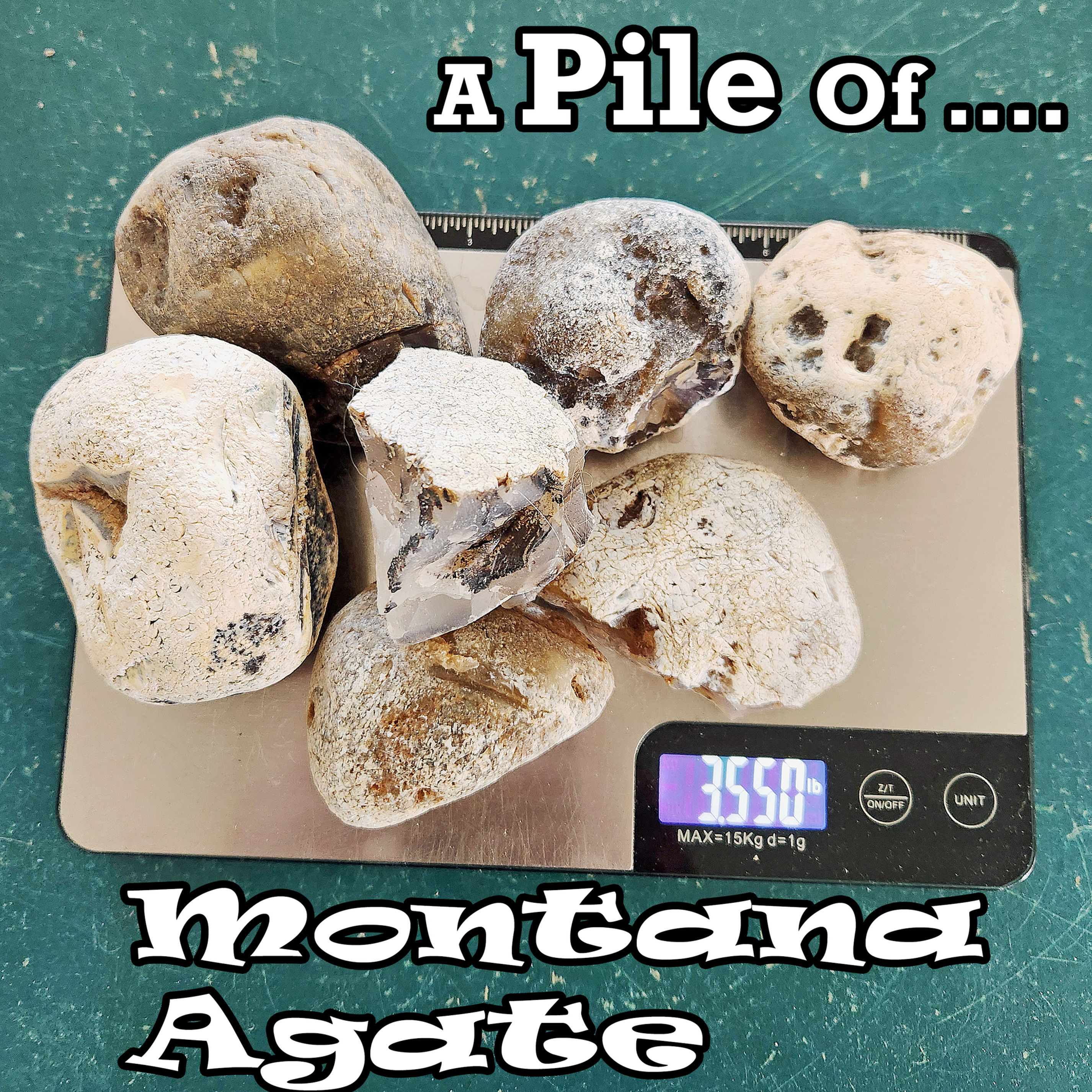 Montana Agate Rough Old Stock