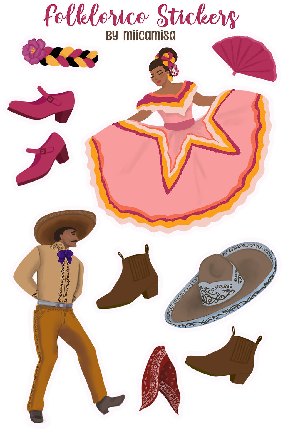 Thumbnail: Folklorico Sticker Sheet