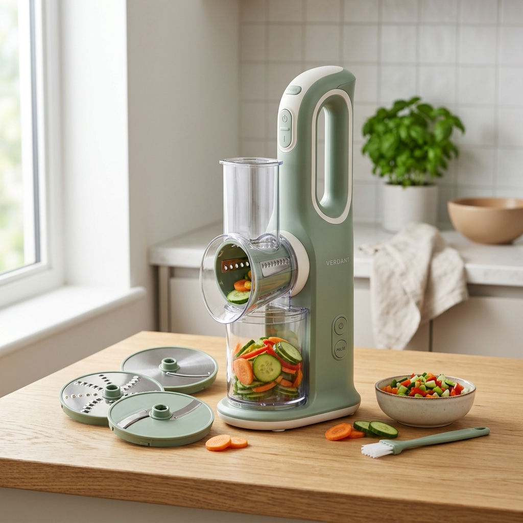 Multifunctional 4-in-1 Handheld Electric Vegetable Cutter & Meat Chopper