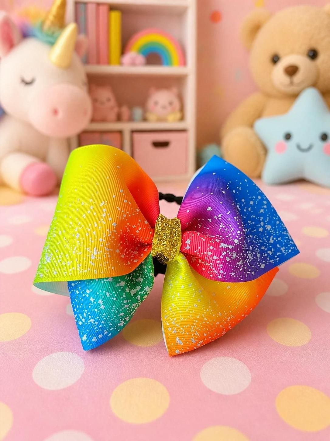 💖New Collection💖　　　　　　Rainbow Double  Bow