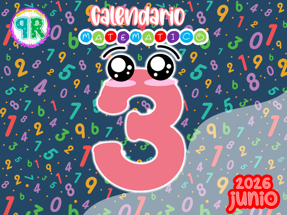 Calendario matemático JUNIO Tercer Grado