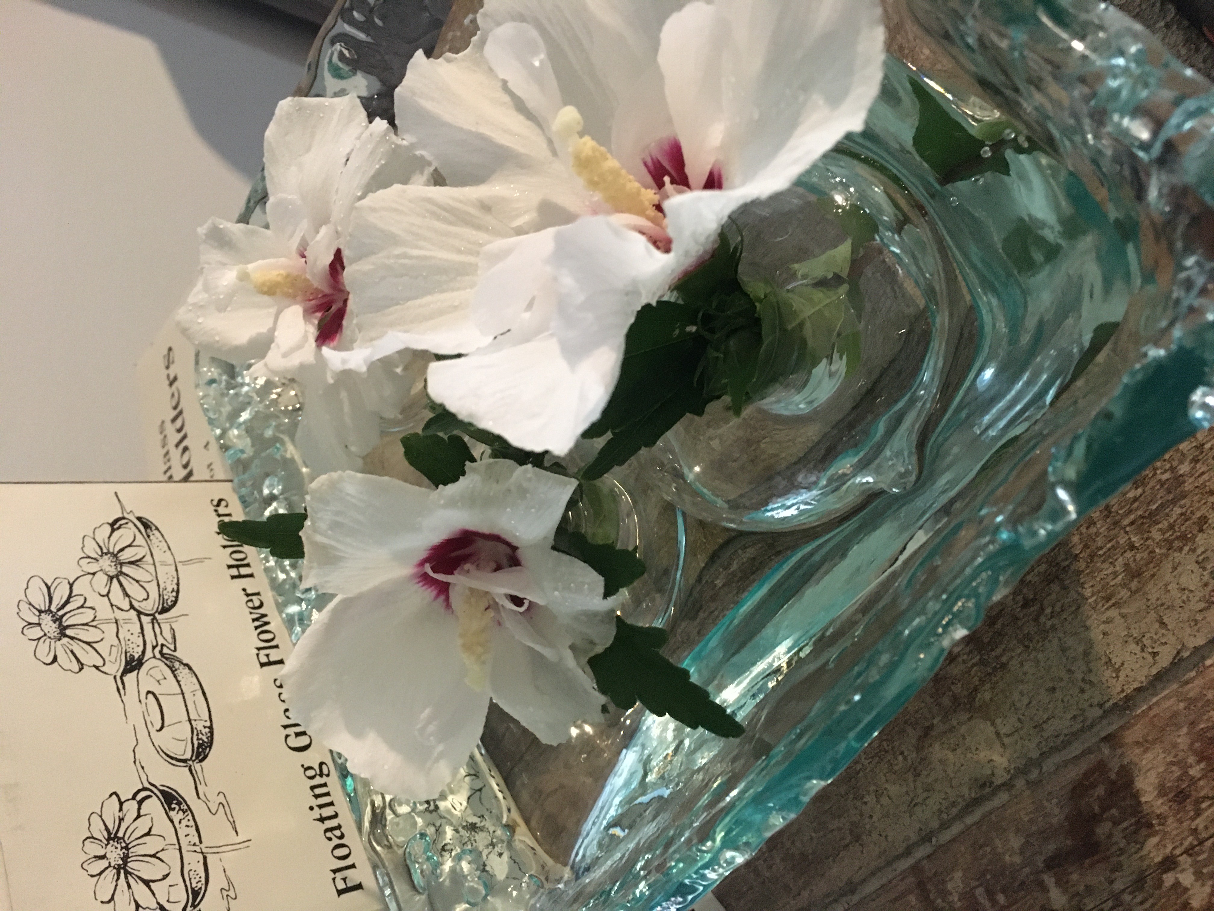 40 Flower Glass Floating Holders