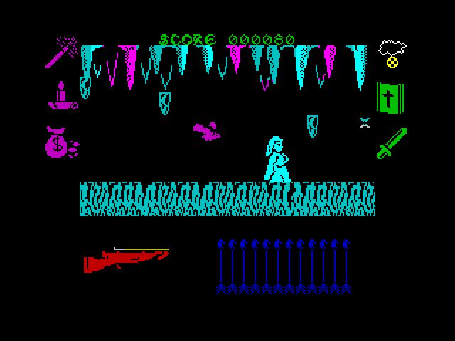 Our cold lady follower braves the chilly ice cave. Cyan and magenta abound