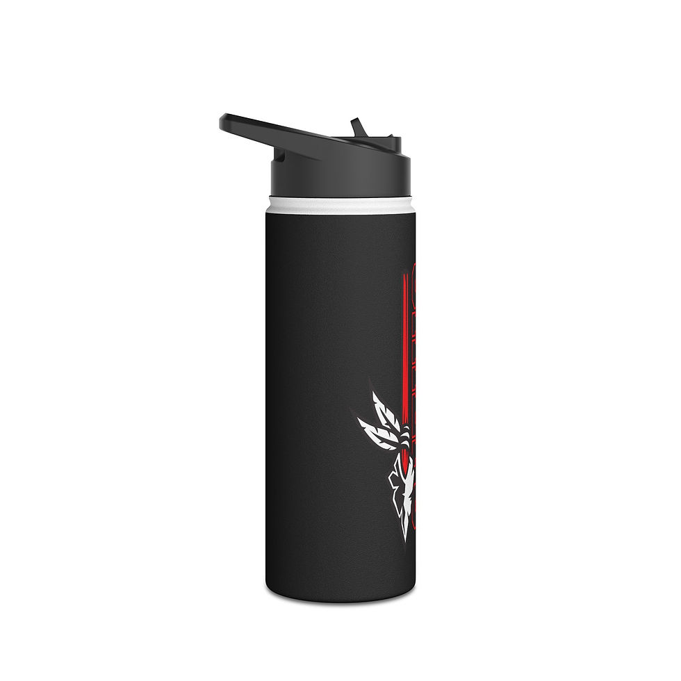 Thumbnail: Chiefs Stainless Steel Water Bottle, Standard Lid
