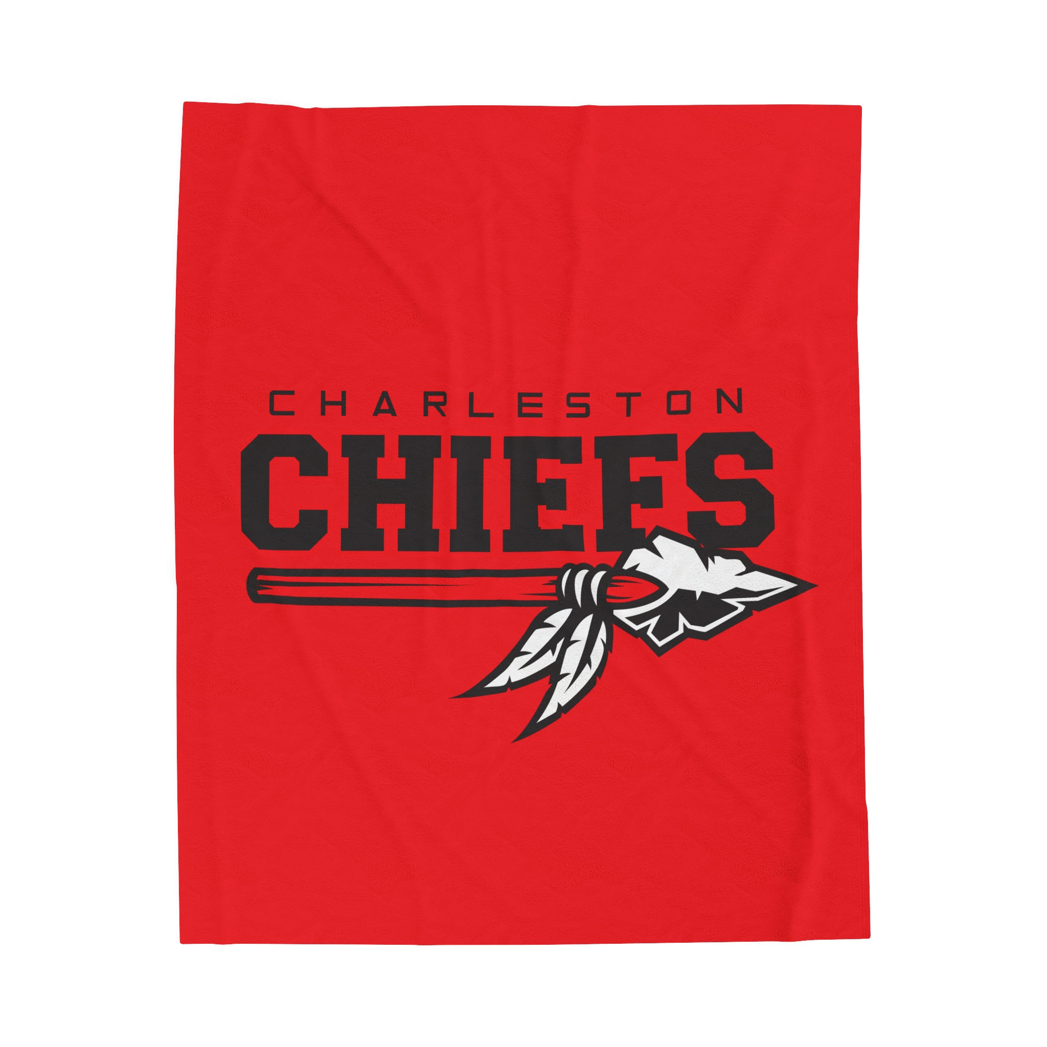 Chiefs RED Velveteen Plush Blanket