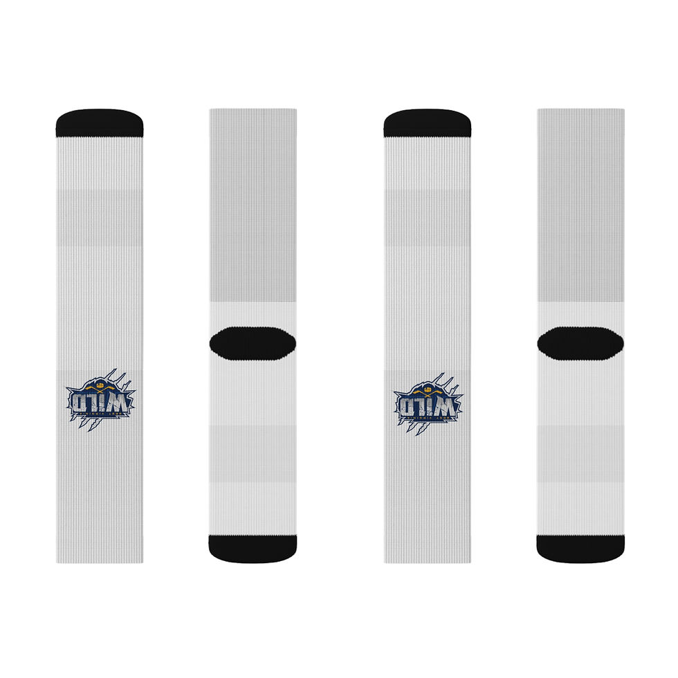Thumbnail: WV WILD WHITE – Sublimation Socks