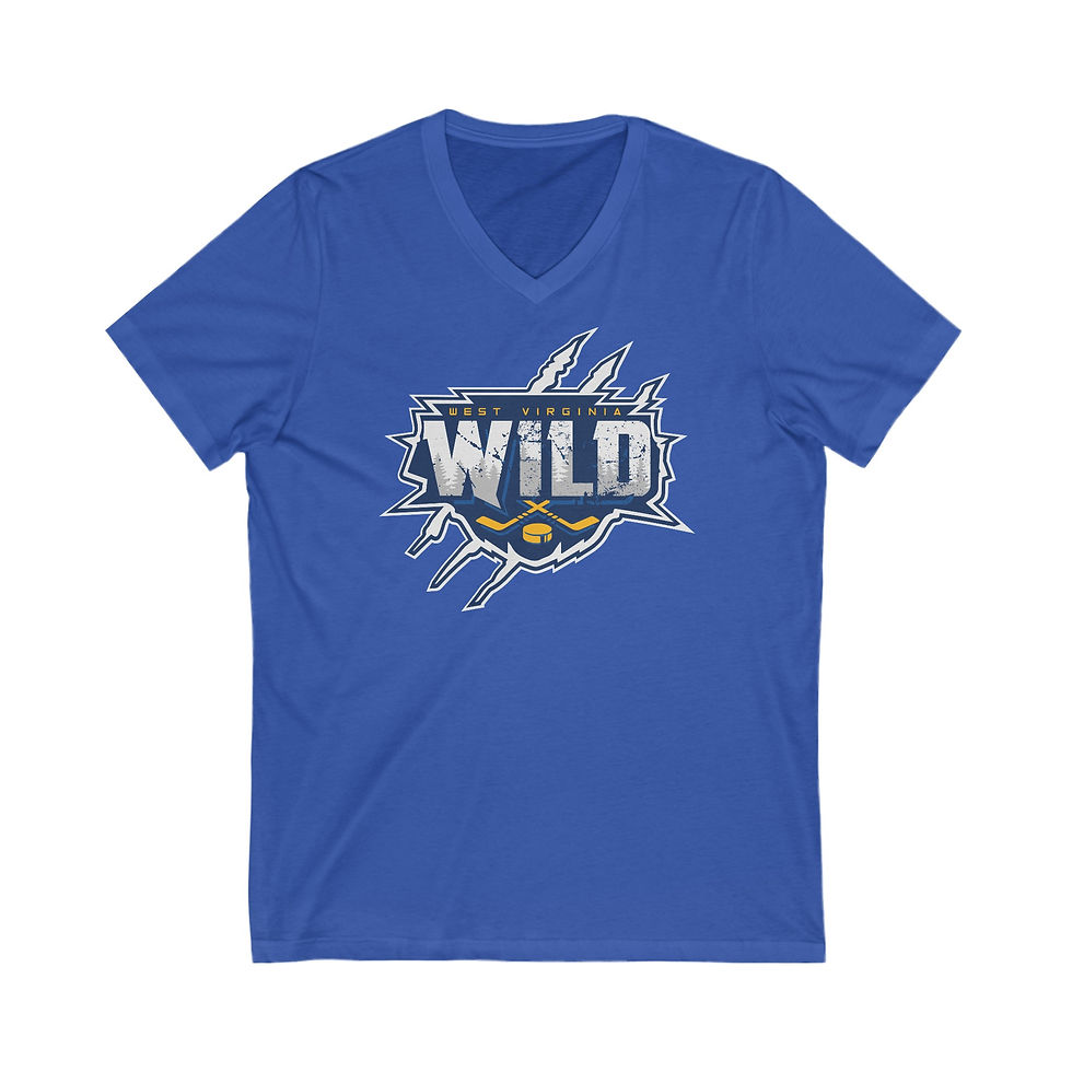 Thumbnail: WV WILD Women's Cut – Unisex Jersey Short Sleeve V-Neck Tee