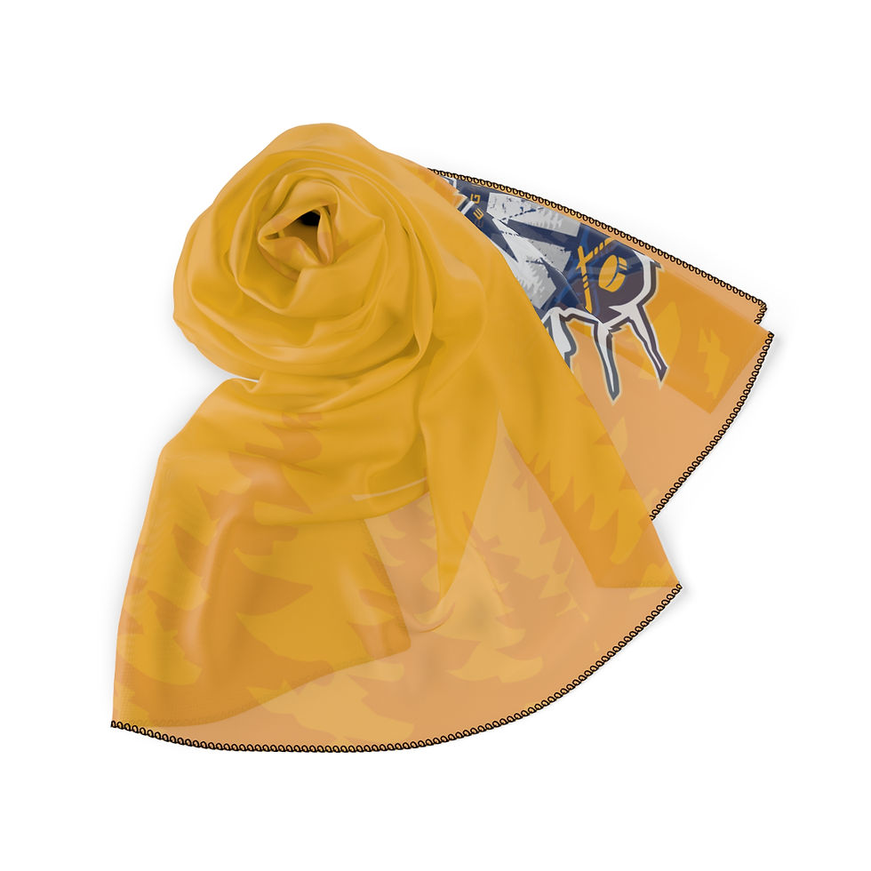 Thumbnail: WV WILD Gold Poly Scarf