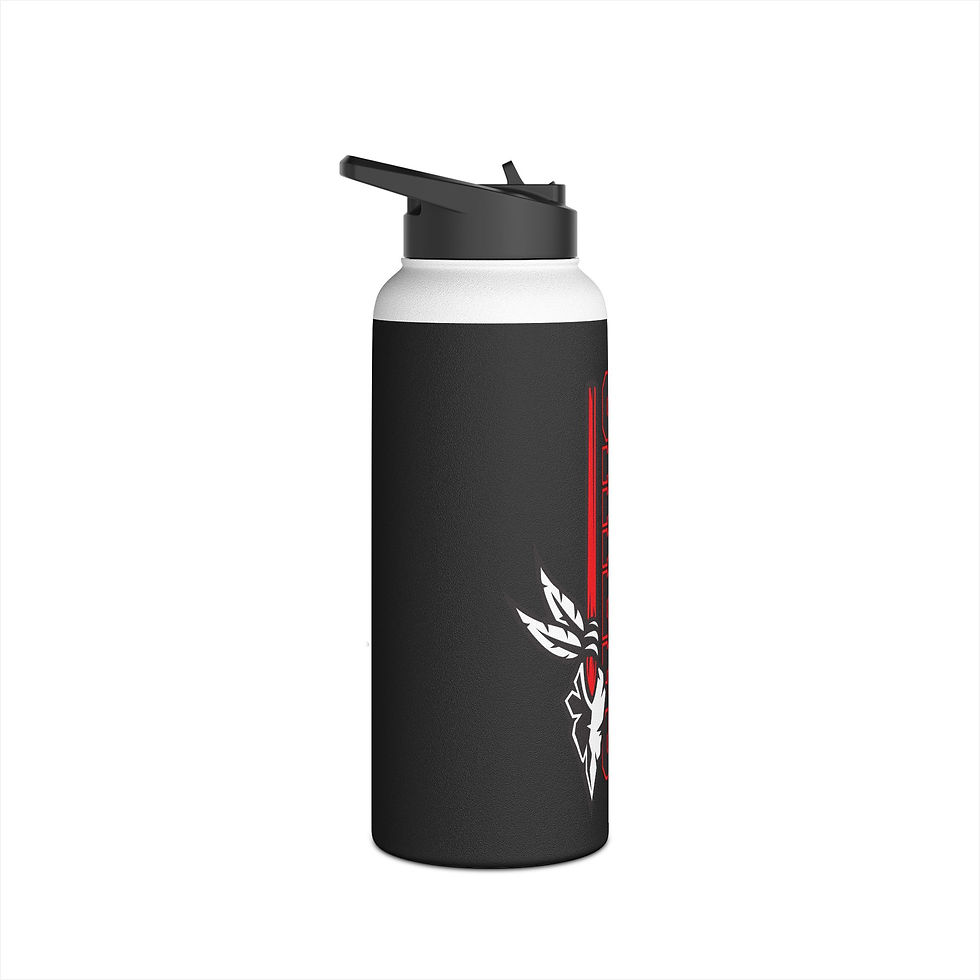 Thumbnail: Chiefs Stainless Steel Water Bottle, Standard Lid