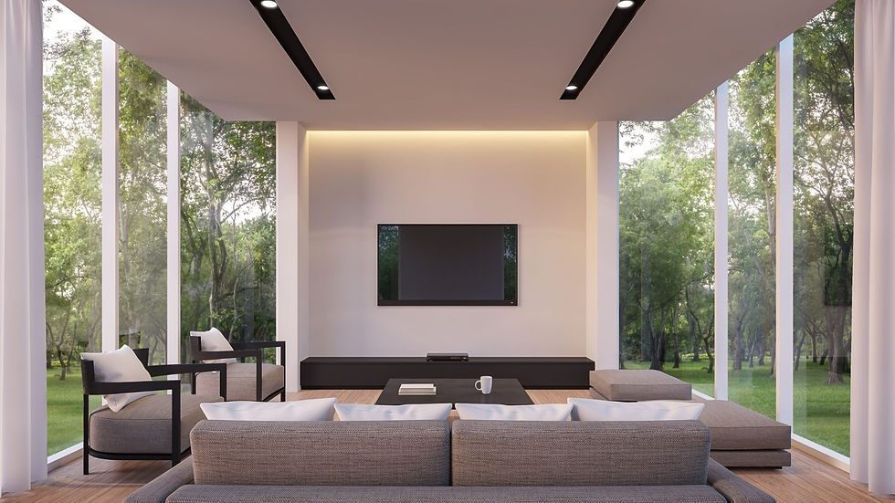 view of livingroom with lots of windows