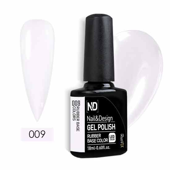 אן אנד די ראבר בייס צבע 009 לבן סגלגל