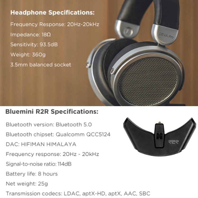 Miniatura: Hifiman Deva Pro - Auscultadores Bluetooth