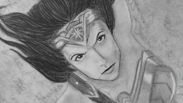 #WonderWoman_#MujerMaravilla_#Dibujo_#Rostro_#GalGadot_#DCcomics