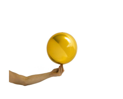 Orby 10” Złoty balon foliowy (25 cm)