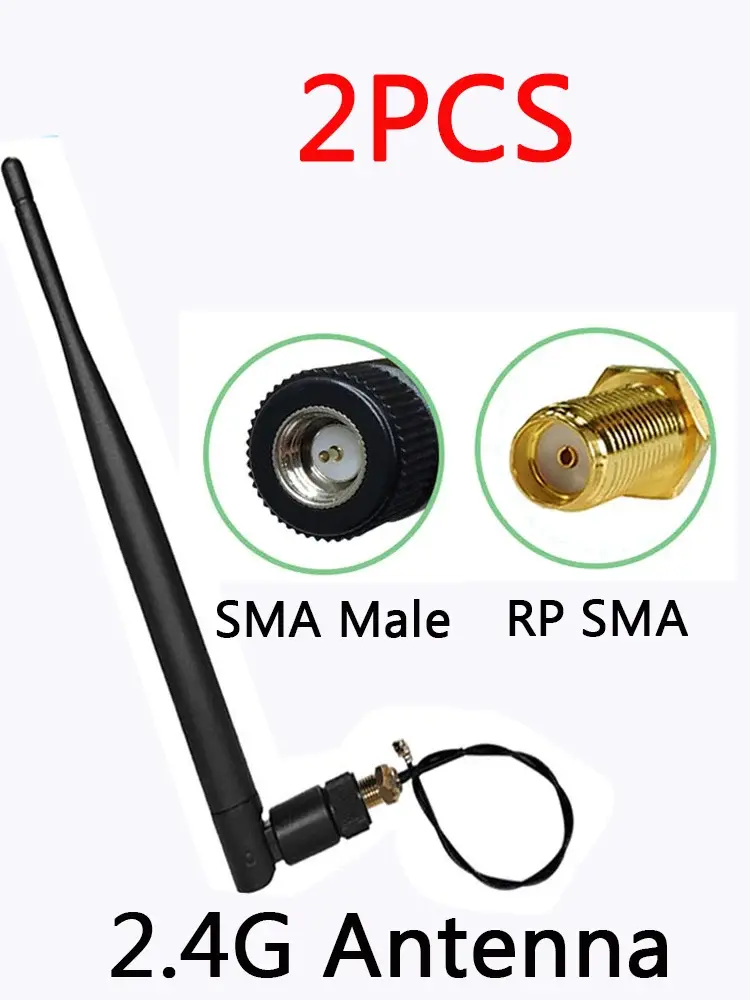 Thumbnail: Ensemble d'antenne 2.4g 5dbi SMA (M) + câble d'extension