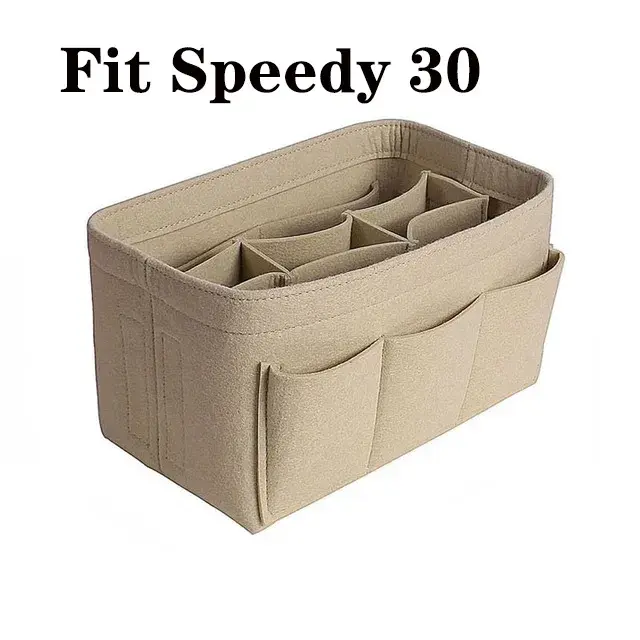 Miniatura: Felt Makeup Organizer Insert Bag for Handbag with 12 Pockets