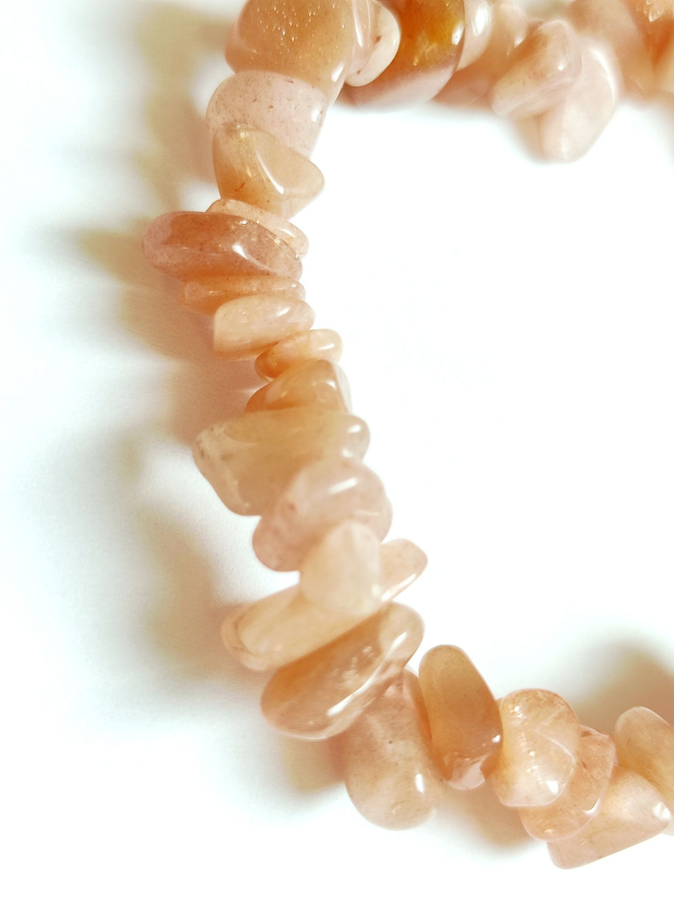 Miniature : Bracelet pierre de lune rose chips