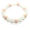 Miniature : Bracelet Quartz blanc et jade 8mm