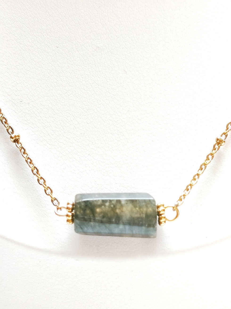 Miniature : Collier Acier Inoxydable doré - Tube