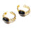 Miniature : Boucles d'oreilles Agate noire