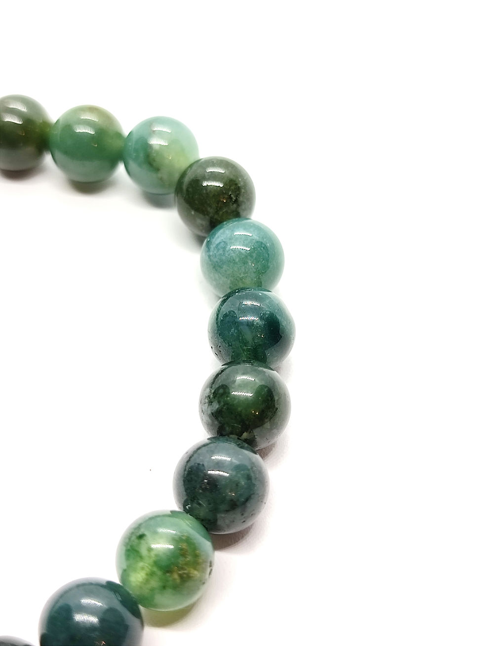 Miniature : Bracelet Agate mousse 8mm