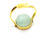 Miniature : Bague réglable Acier inox doré - Amazonite