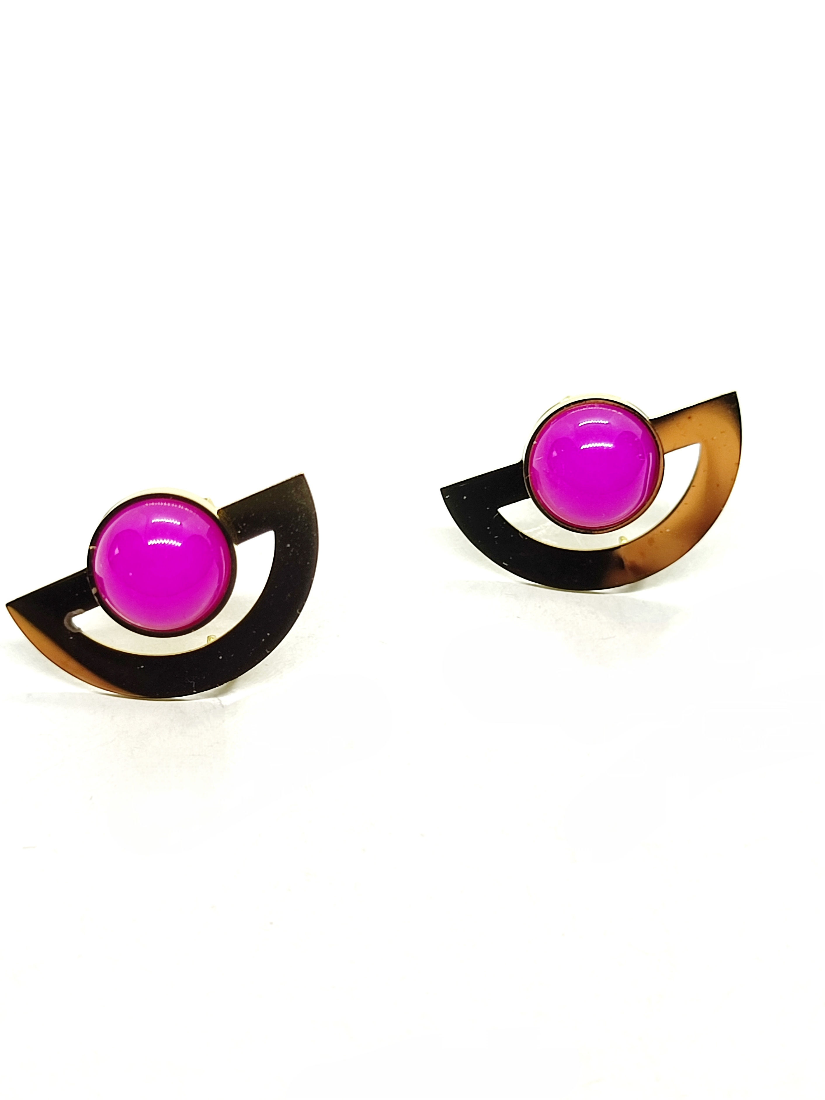 Boucles d'oreilles Agate rose