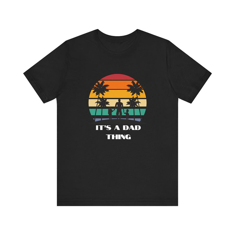 Thumbnail: It's a Dad Thing father and kids, Retro sunset tee