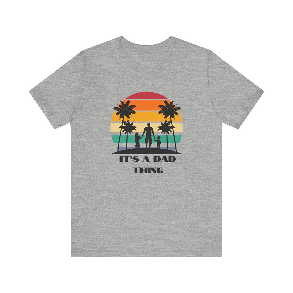 Thumbnail: It's a Dad Thing father and kids, Retro sunset tee