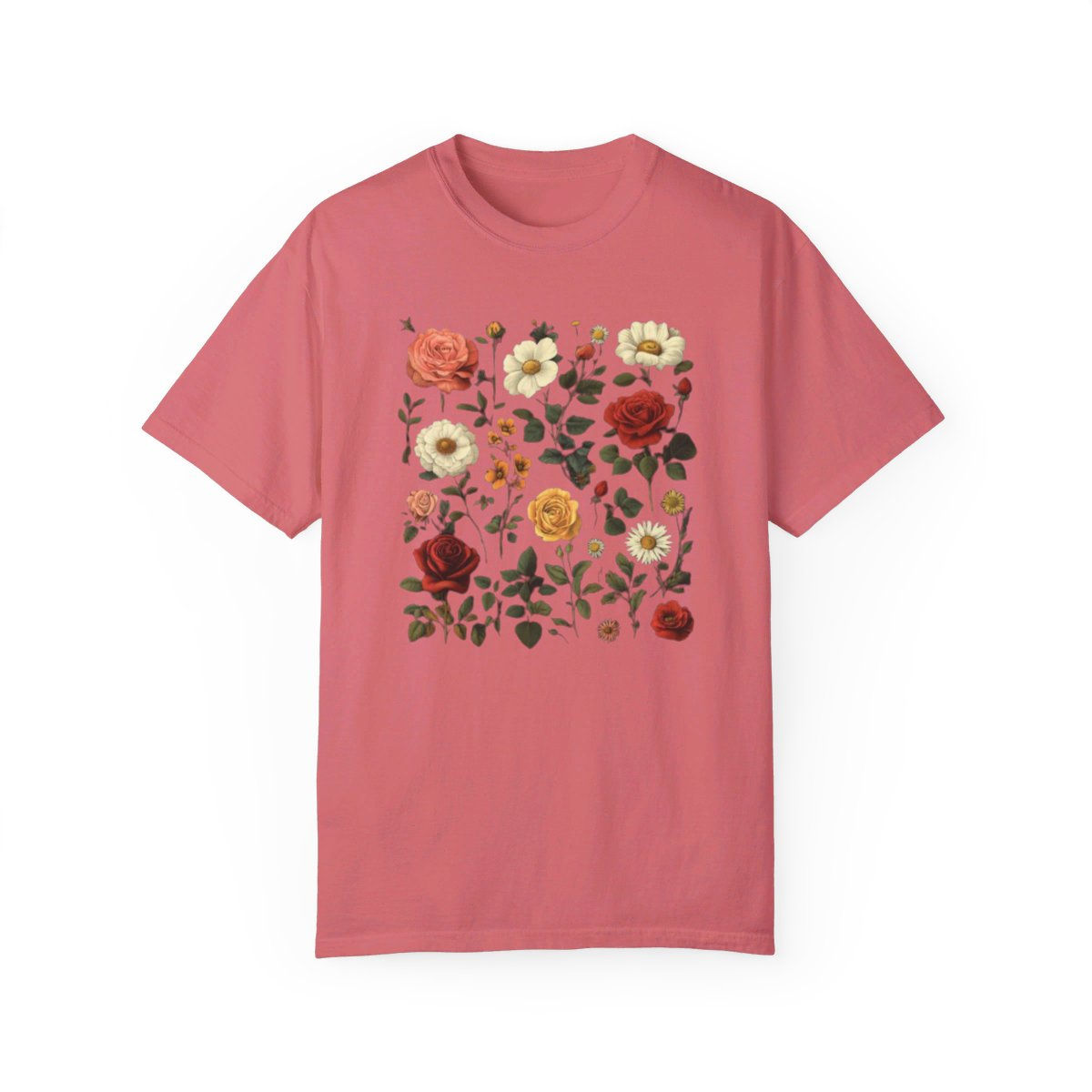 Cottagecore Floral Shirt, Vintage Botanical Tee