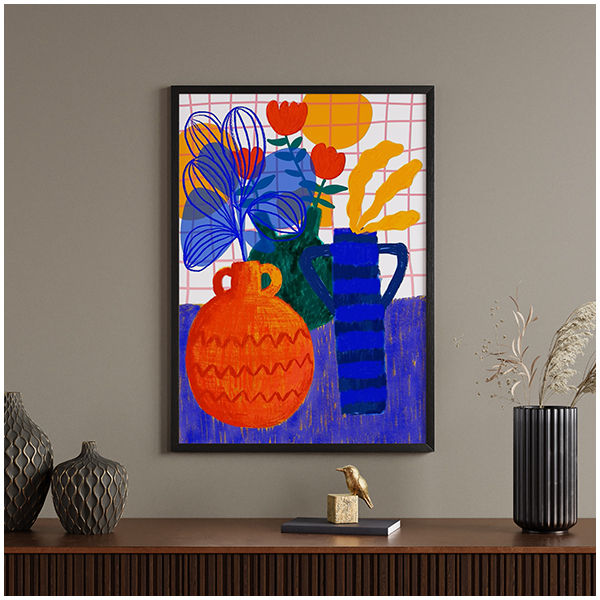Orange Pot Print - Teresa Rego
