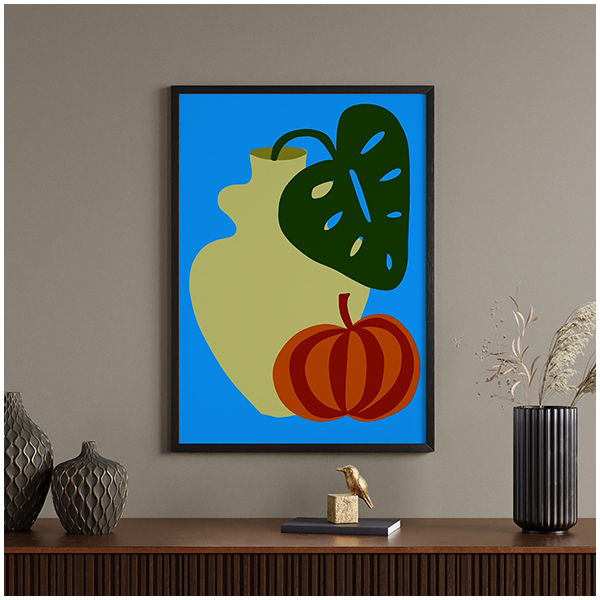 Pumpkin and Monstera - Teresa Rego