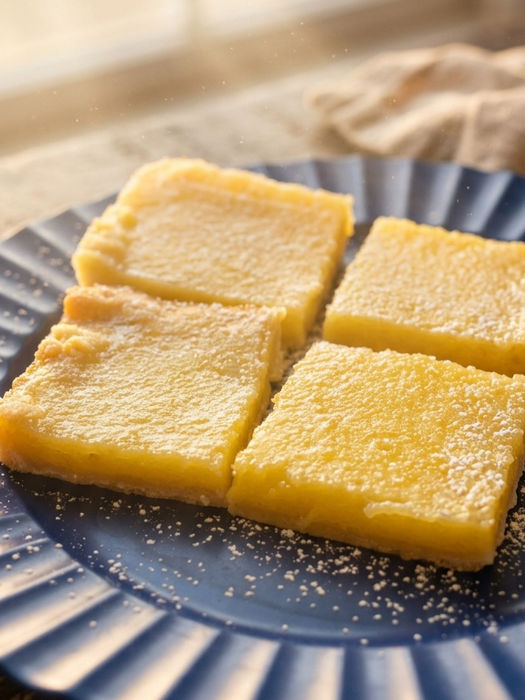 Plate of lemon bars