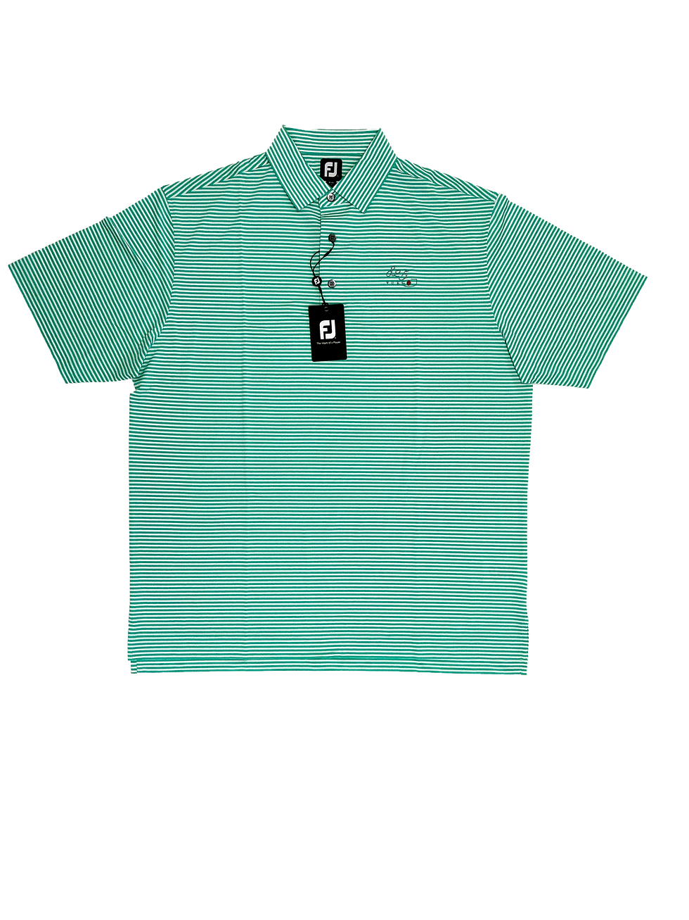 Thumbnail: FootJoy Men's Lisle Feeder Stripe Self Collar Polo