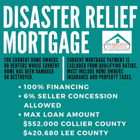 BK HOMES & SIGNAL OFFERS DISASTER RELIEF MORTGAGES!