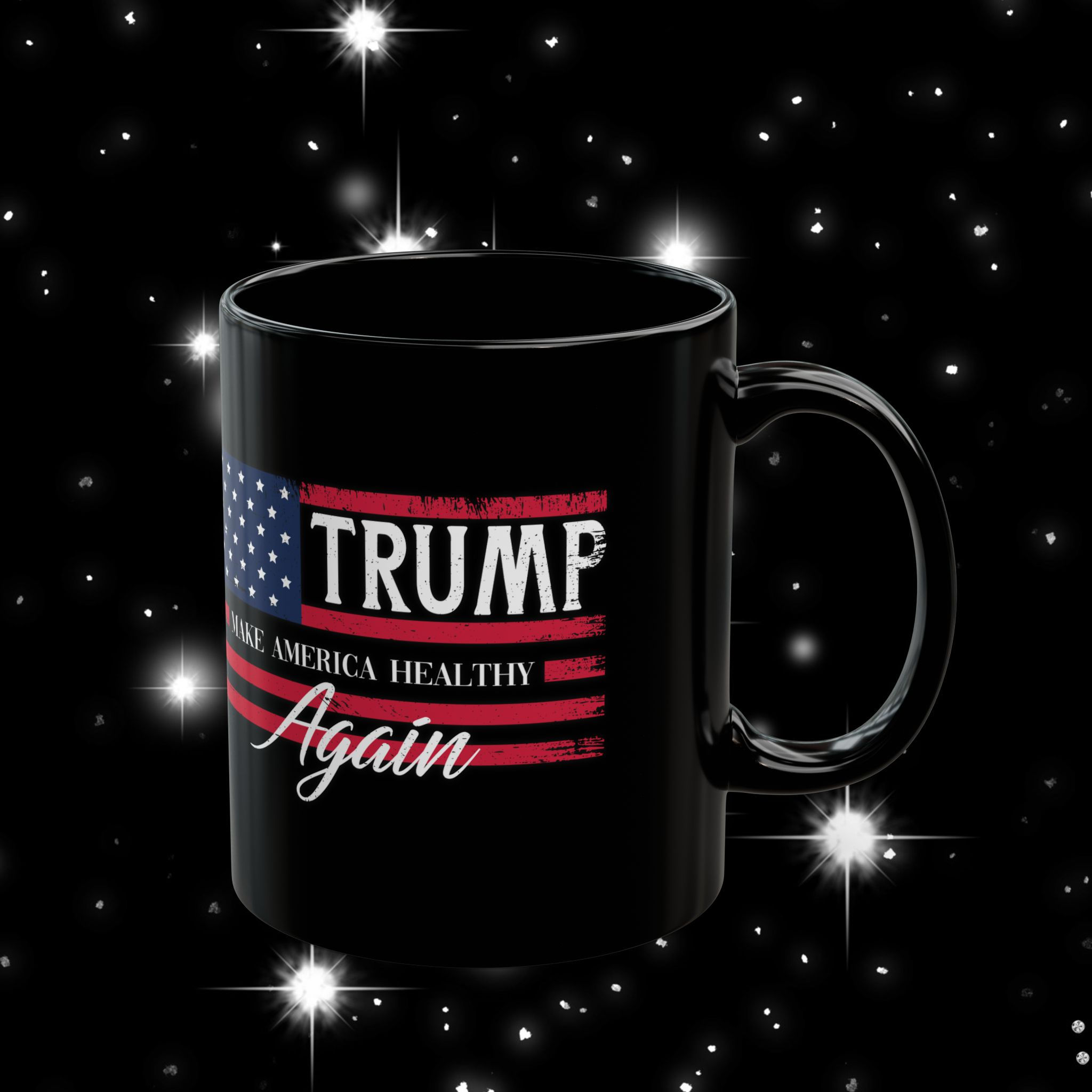 MAHA Make America Healthy Again Black Mug (11oz, 15oz)