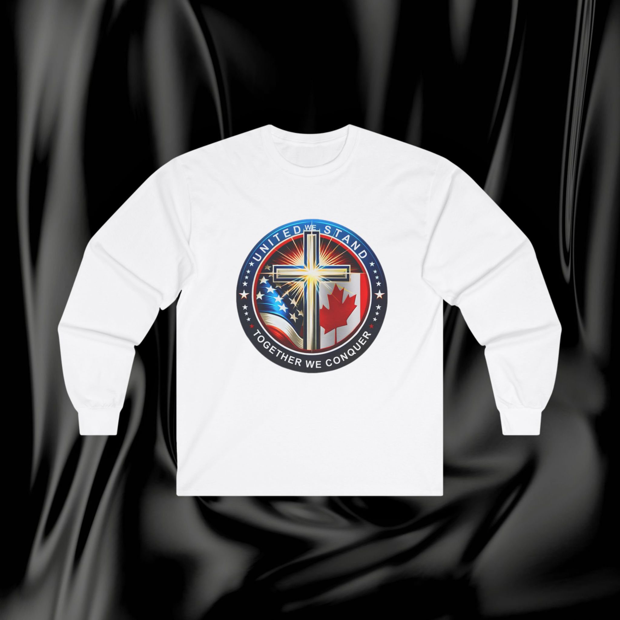 United States and Canada Unite - MAGA Design Long Sleeve Tee