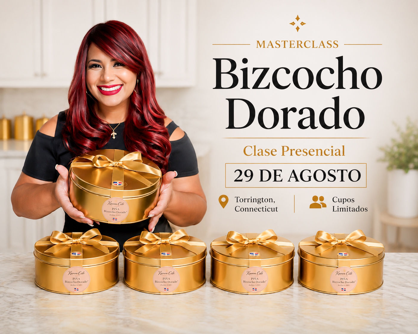 Maestría Presencial Bizcocho Dorado® – Connecticut