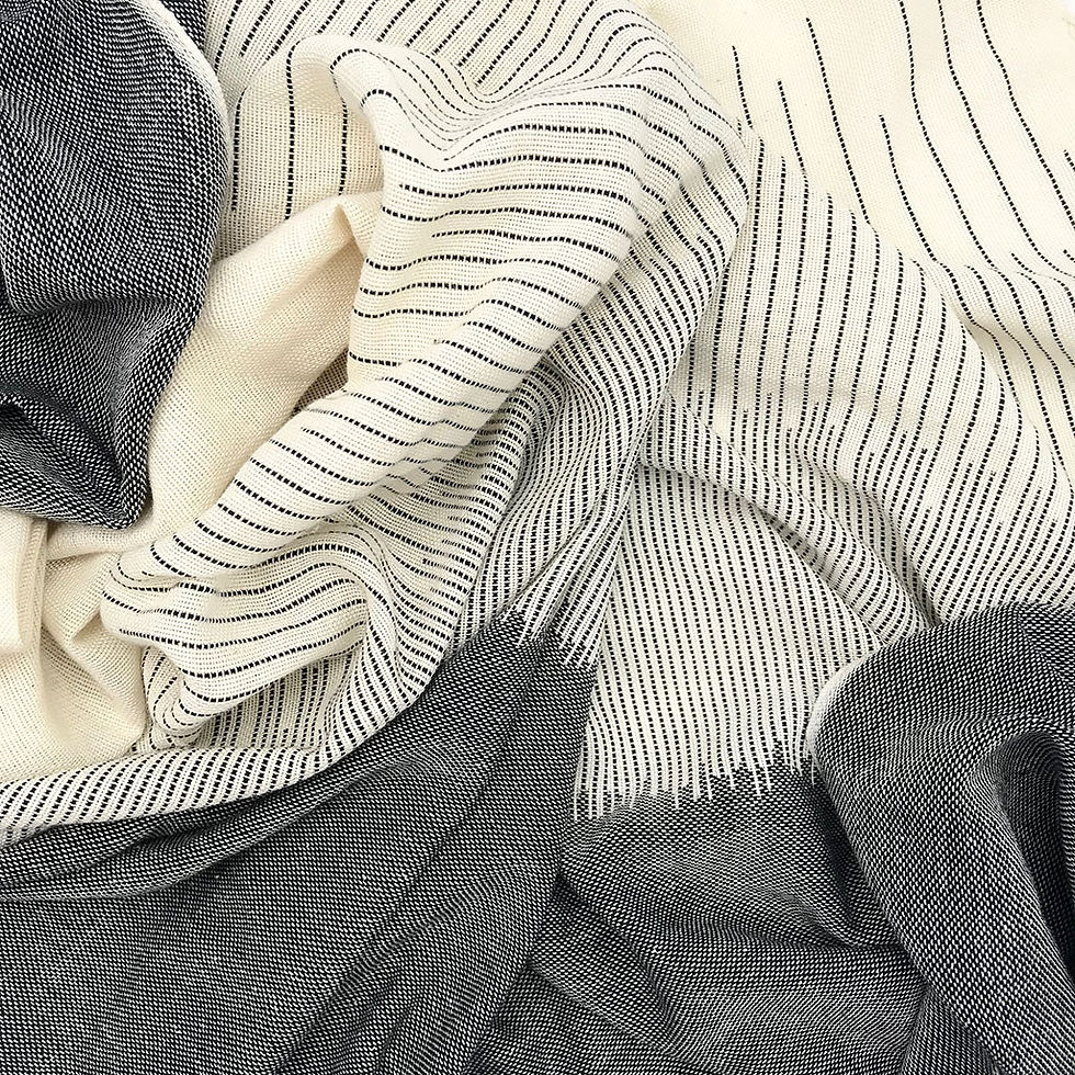 Thumbnail: Striped Organic Cotton Scarf