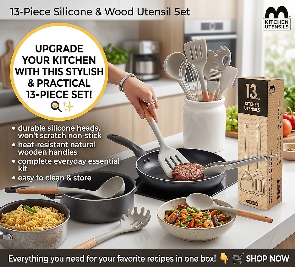 Thumbnail: 🍳 13-Piece Silicone Kitchen Utensil Set
