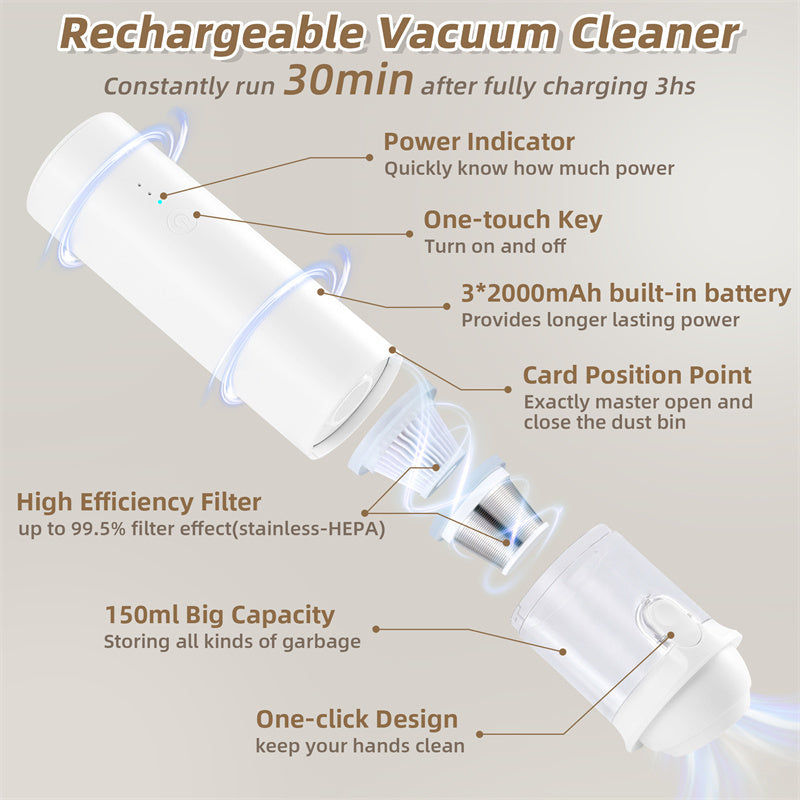 Thumbnail: Shell Multifunctional Car Vacuum Cleaner 10kPa Outdoor Suction Blowing And Charg