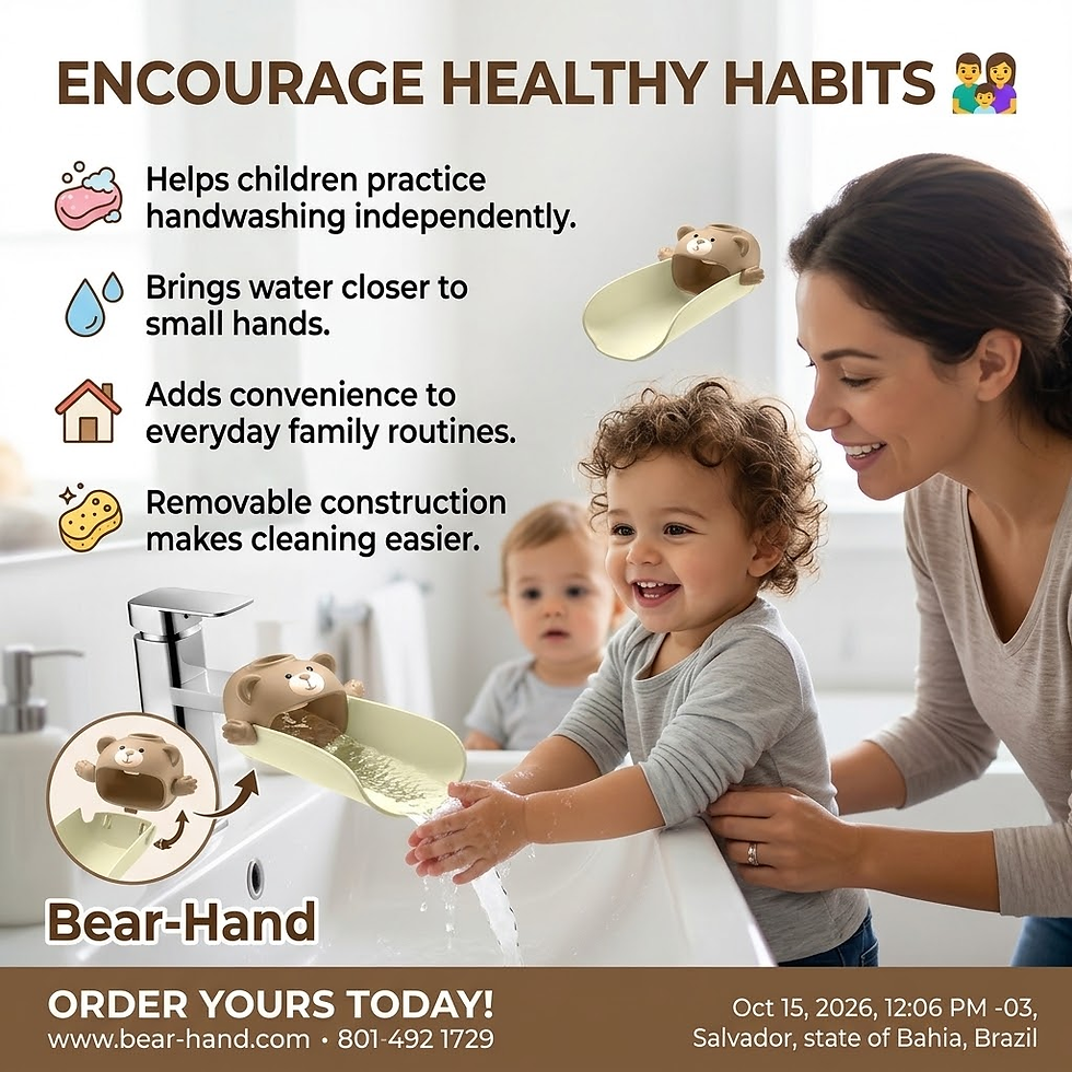 Thumbnail: 🧒 Temperature-Sensitive Faucet Extender for Kids – Easy, Safer Handwashing
