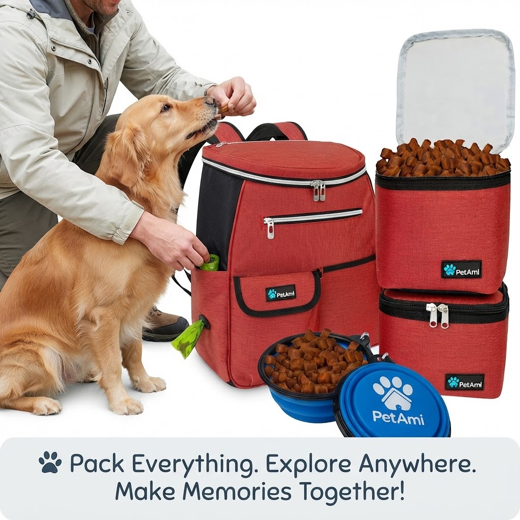 đž PetAmi Dog Travel Backpack â Everything Your Pet Needs, Wherever You Go!