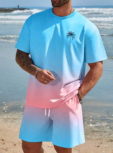 Thumbnail: Breeze Fit Men's Quick-Drying Tee & Shorts Set
