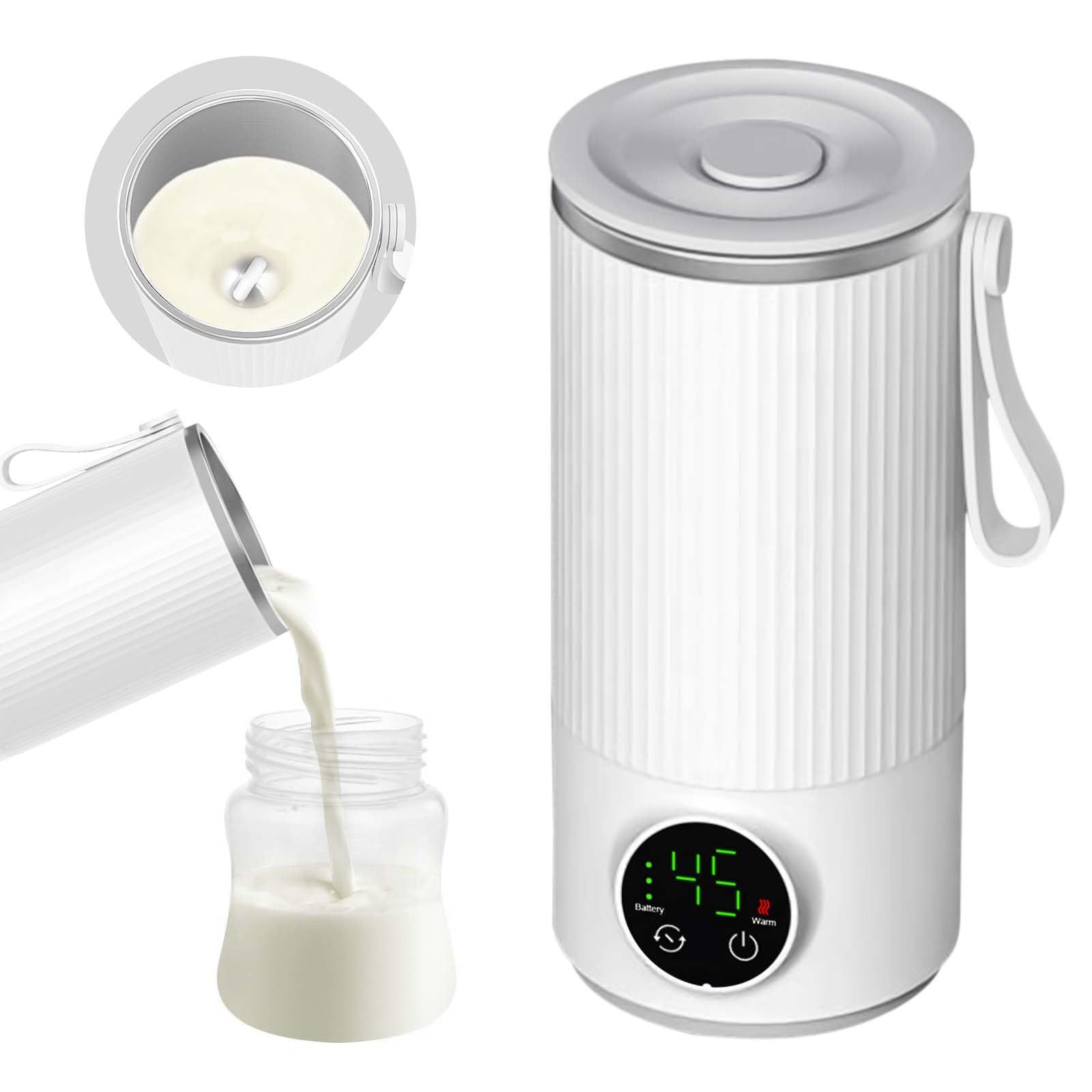 Travel Bottle Warmer & Mixer Portable Bottle Warmer for Travel with Battery-Powe