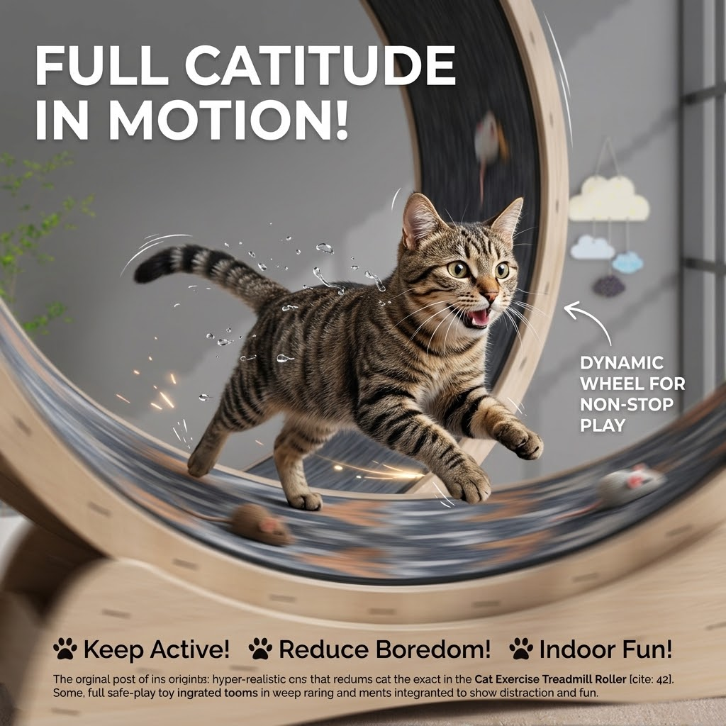 🐱 Cat Exercise Treadmill Roller