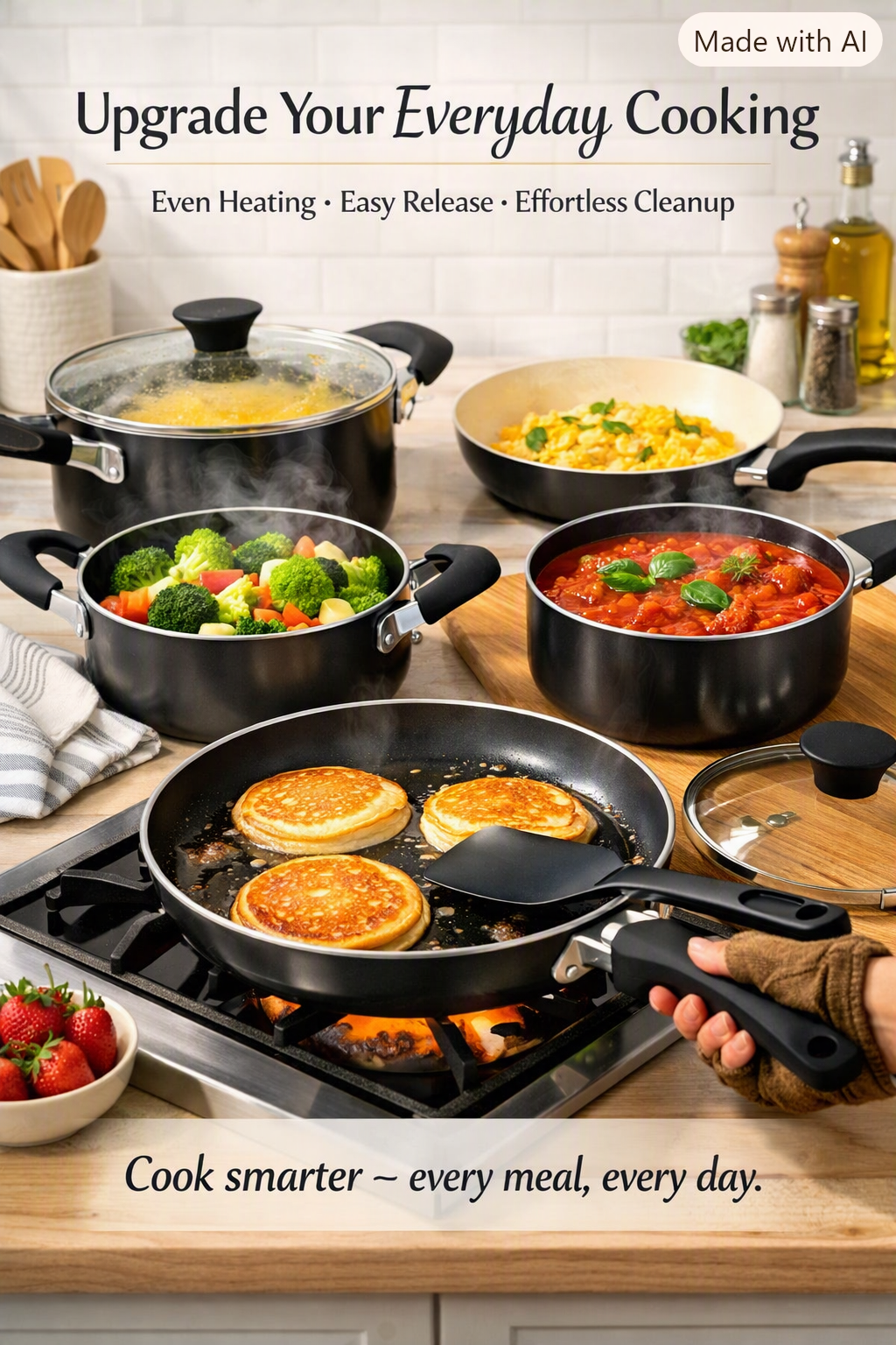 🍳 10-Piece Nonstick Ceramic Cookware Set