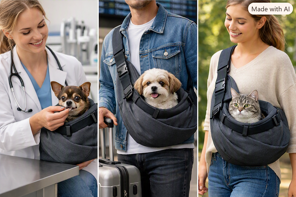 Thumbnail: Portable One-Shoulder Folding Pet Carrier Bag