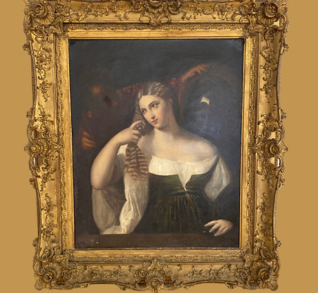 artiste peintre cadres dorés 
